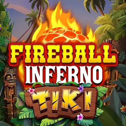 Fireball Inferno Tiki online game logo by NetEnt on ozwincasinos-es.com