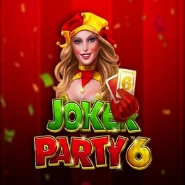 Joker Party 6 slot visual from Greentube available on ozwincasinos-es.com