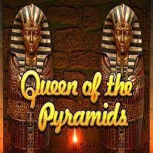 Queen of the Pyramids online game logo by Playtech on ozwincasinos-es.com