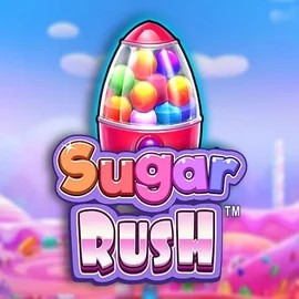Sugar Rush slot logo by Pragmatic Play at Ozwin Casino